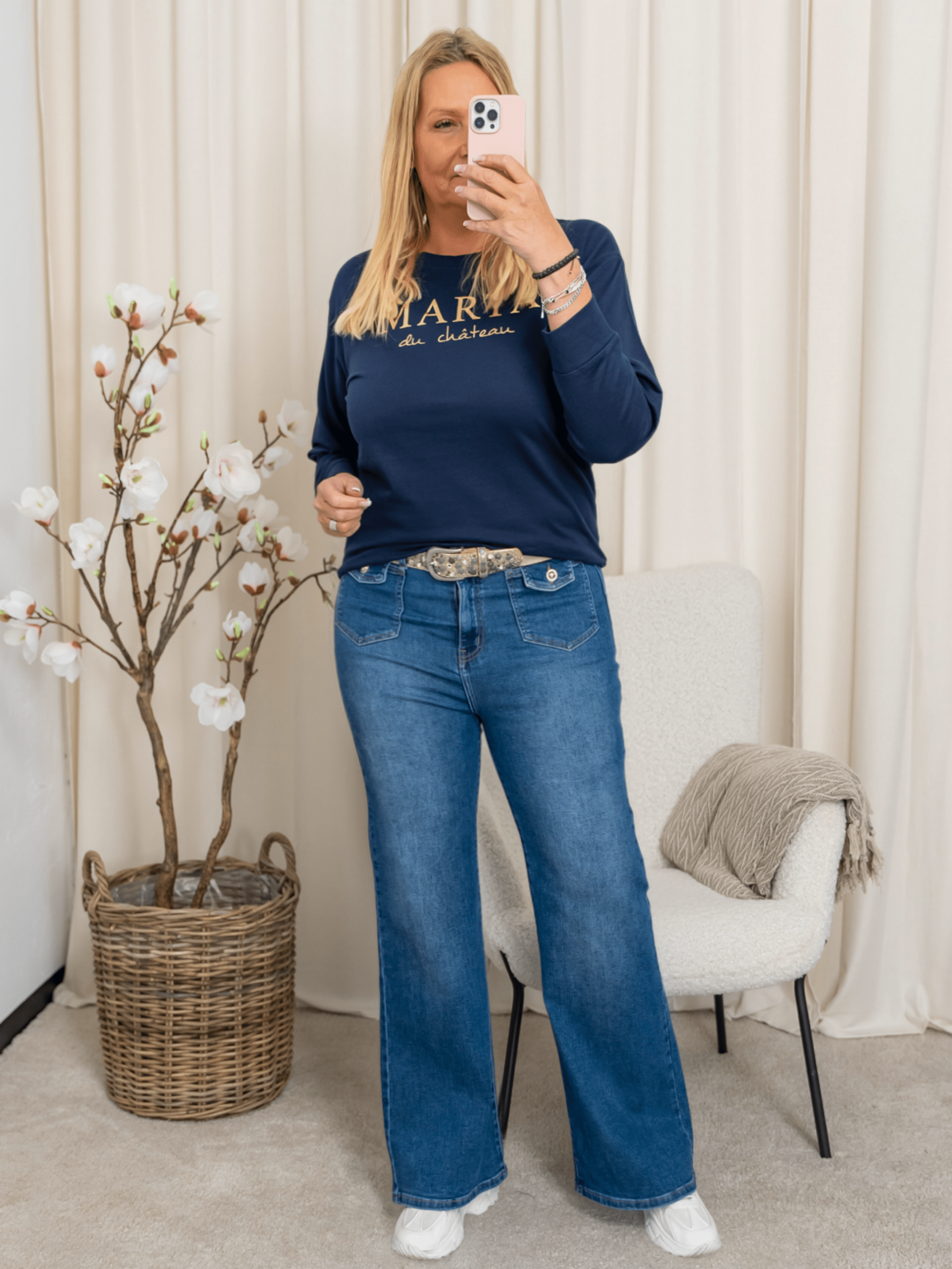 Marta du Chateau Annemette sweat navy - Online - Mode