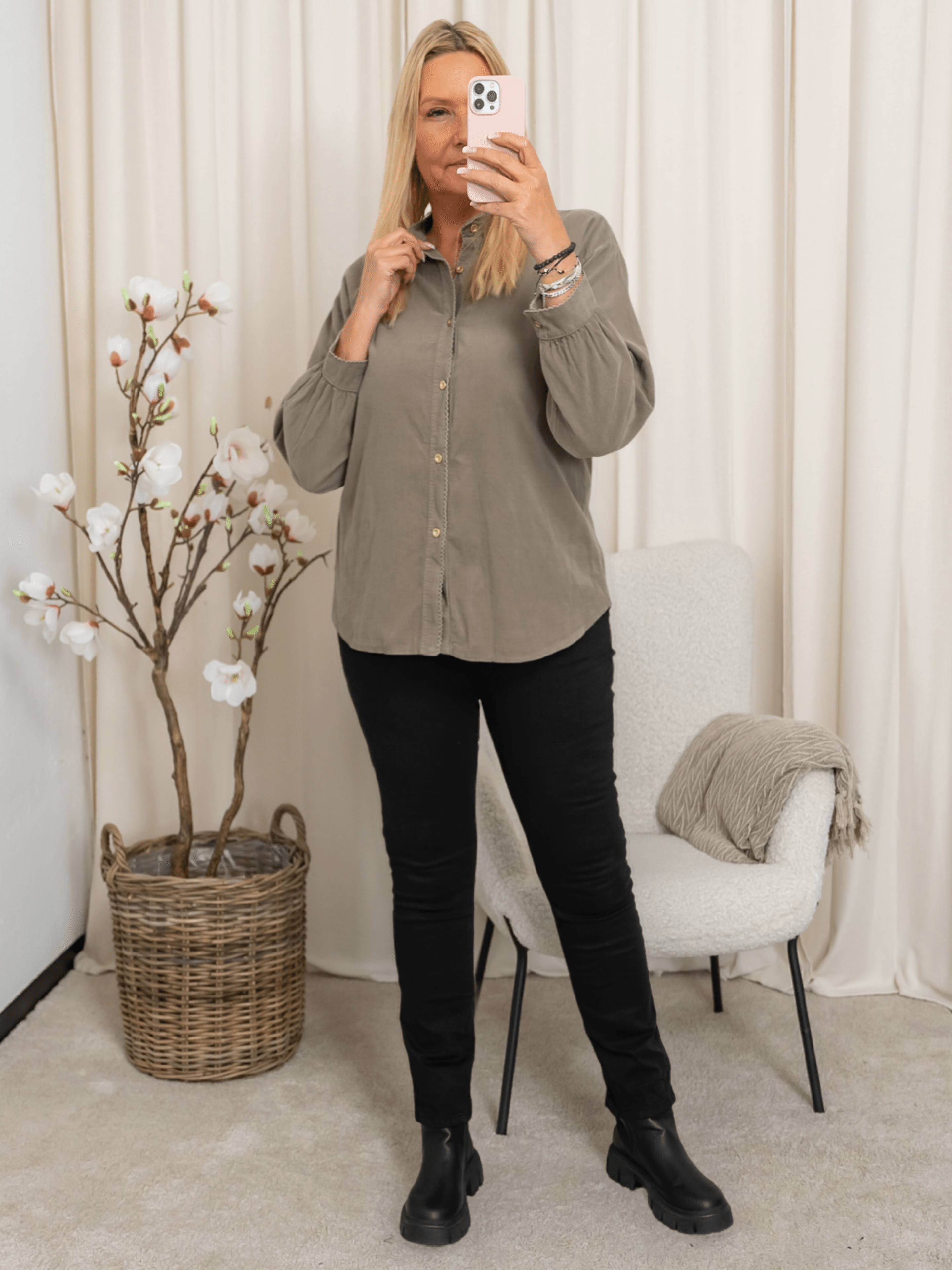 Marta du Chateau Armelle shirt fango - Online - Mode