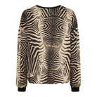 Marta du Chateau Aurelie sweatshirt nero zebra - Online - Mode