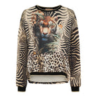 Marta du Chateau Aurelie sweatshirt nero zebra - Online - Mode