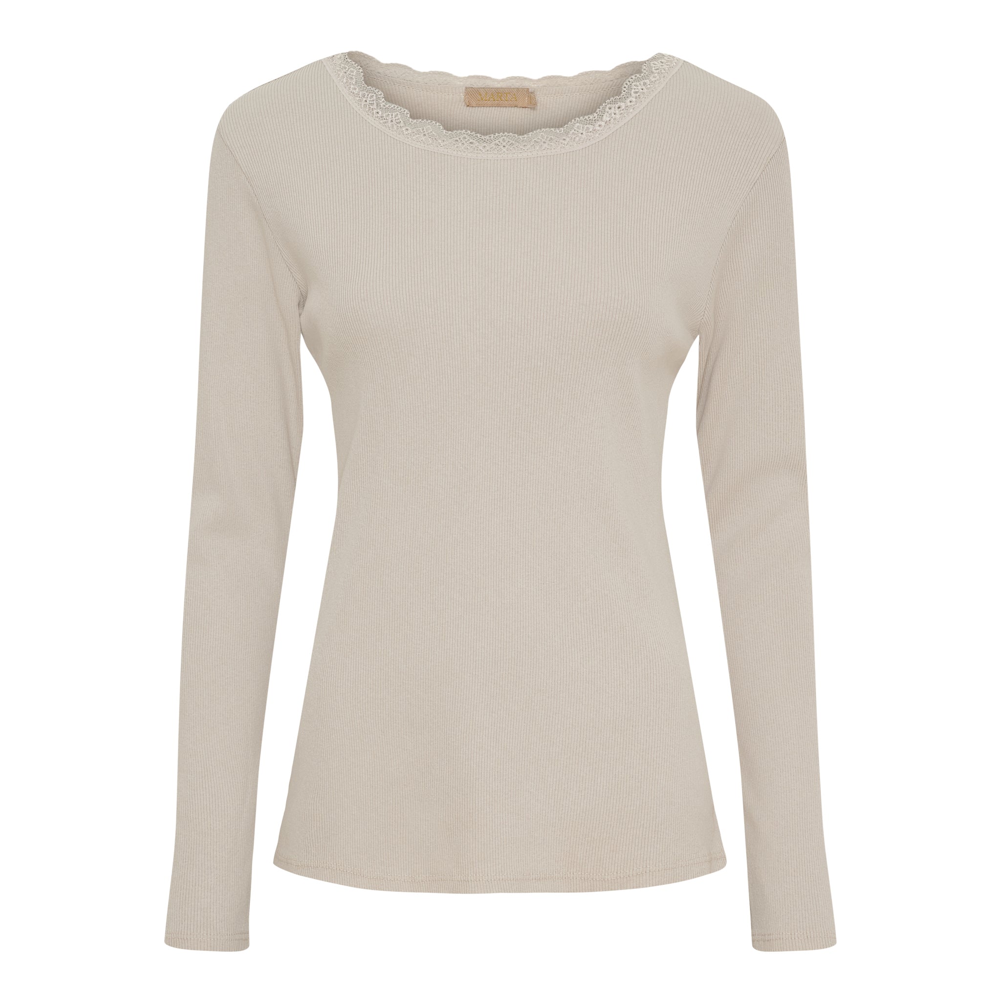 Marta du Chateau Belinda LS tee beige - Online - Mode