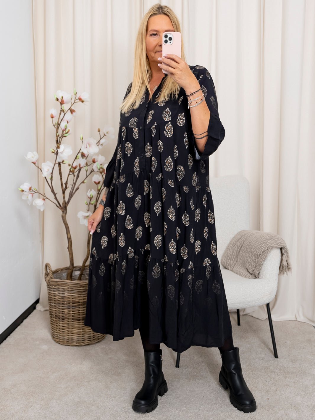 Marta du Chateau Bella dress black faded 1941tps - Online - Mode