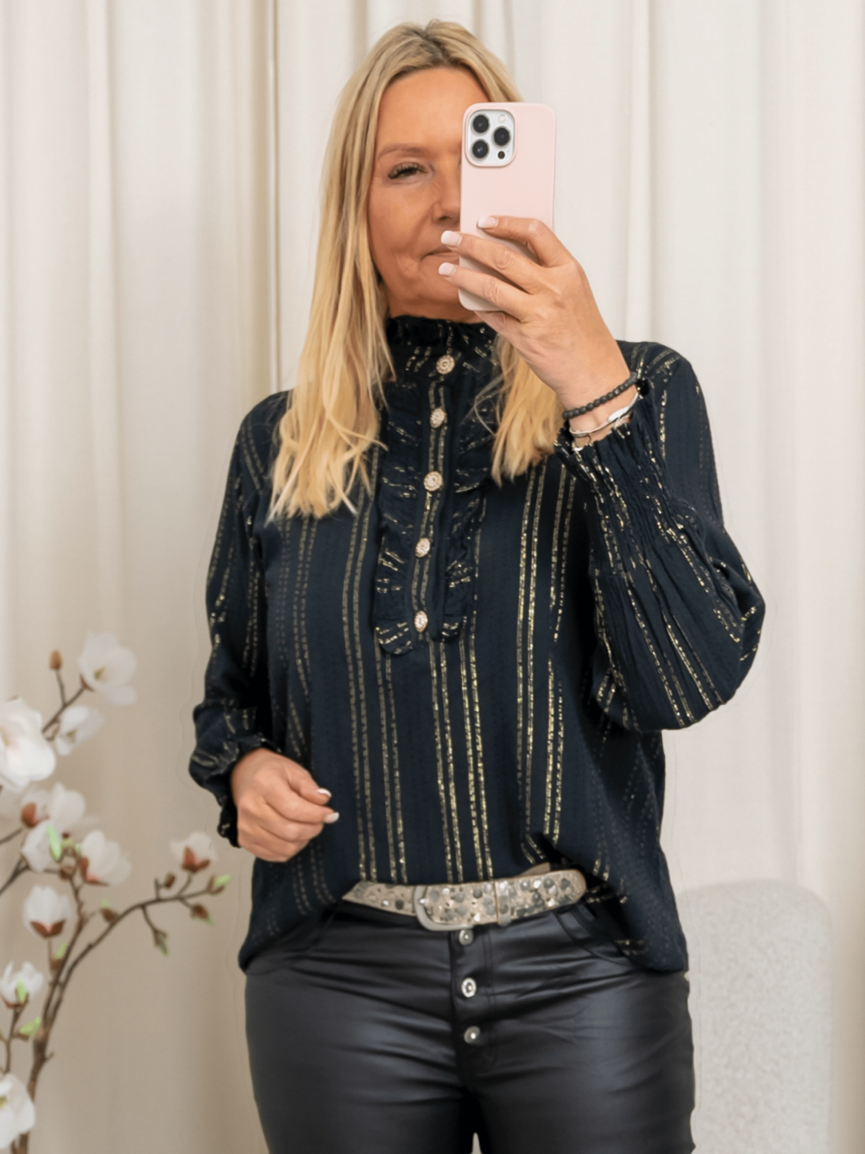 Marta du Chateau Blanche shirt black - Online - Mode