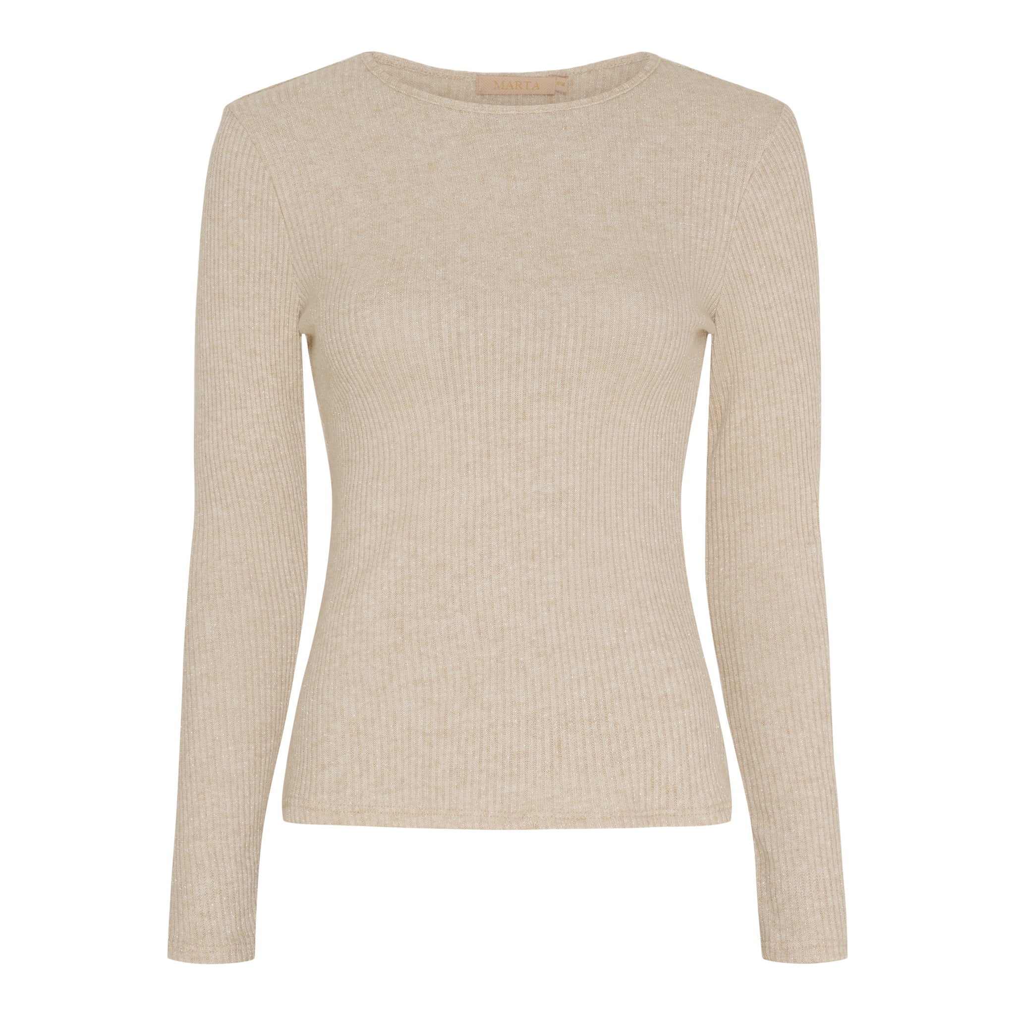 Marta du Chateau Celia LS tee beige4 - Online - Mode