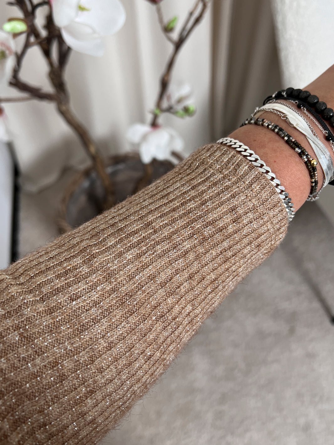 Marta du Chateau Celia LS tee camel3 - Online - Mode