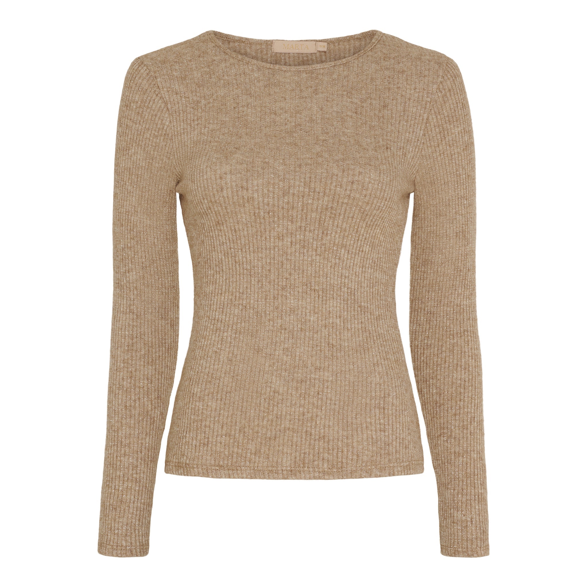 Marta du Chateau Celia LS tee camel3 - Online - Mode