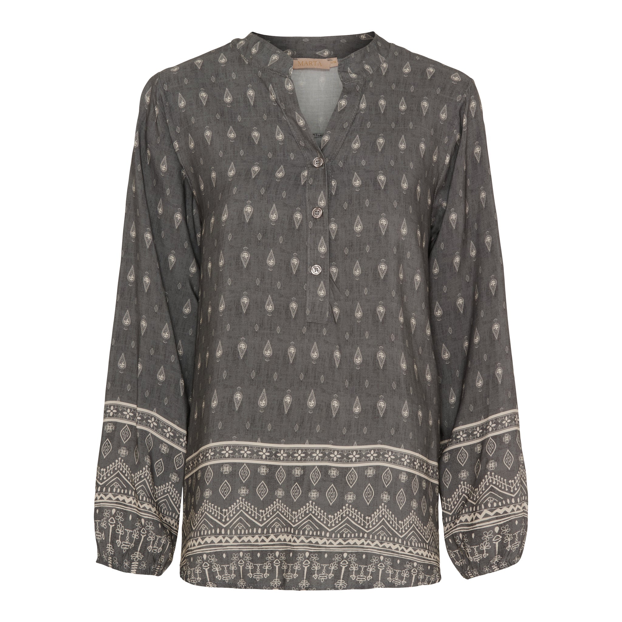 Marta du Chateau Christelle shirt grey - Online - Mode