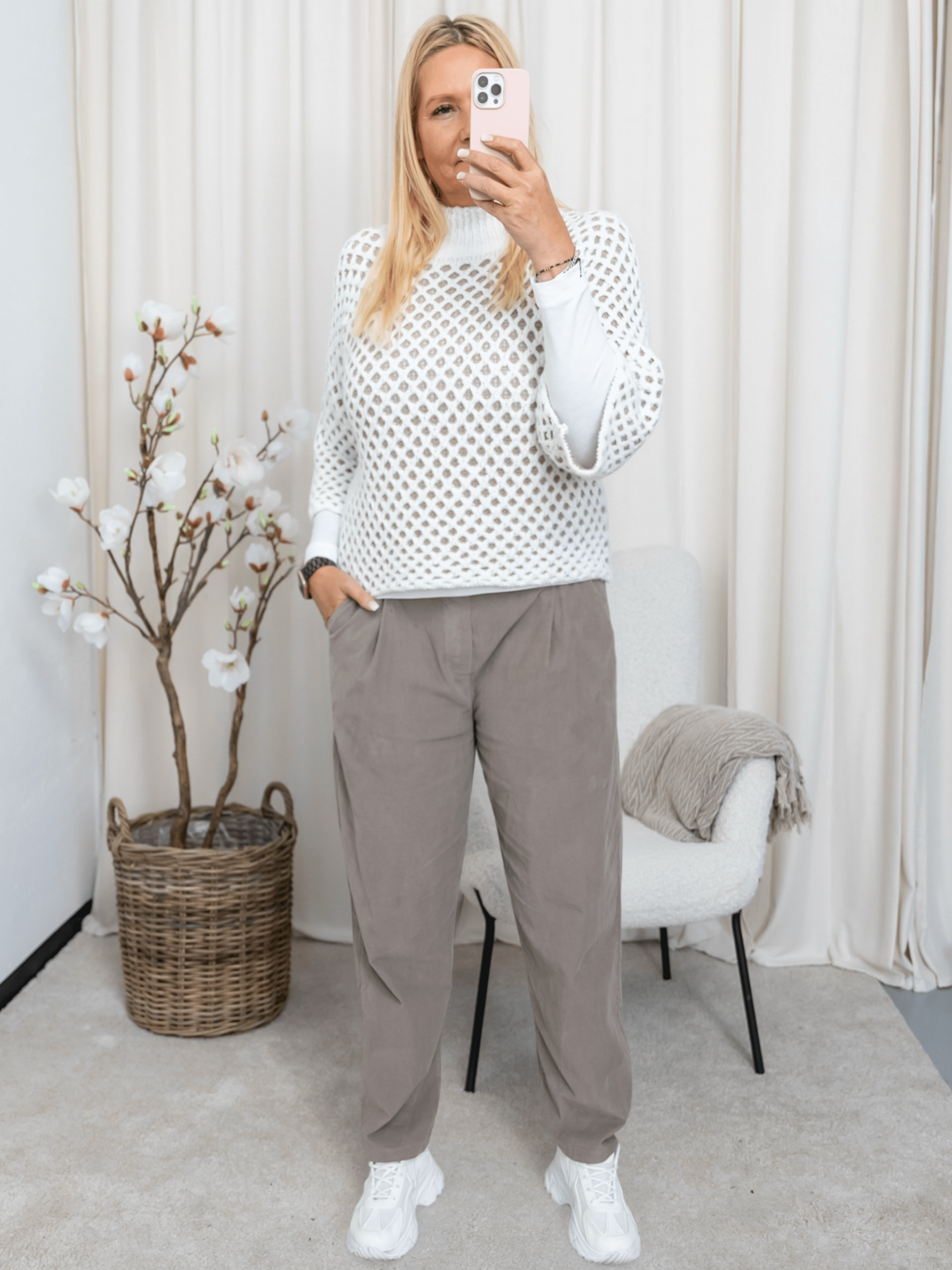 Marta du Chateau Clemence knit bianco/beige - Online - Mode