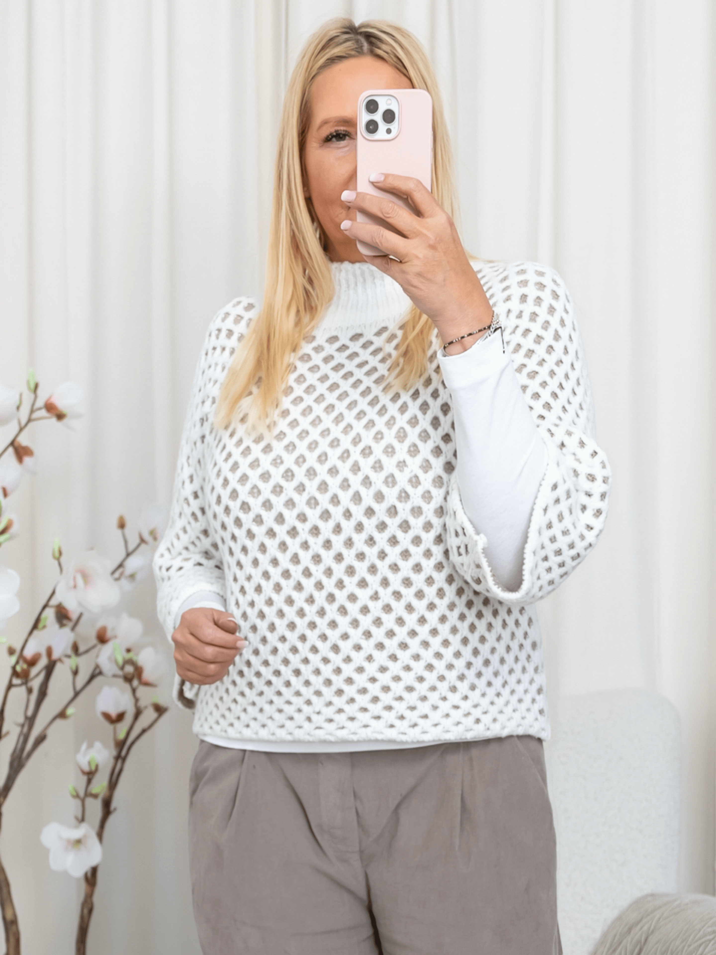 Marta du Chateau Clemence knit bianco/beige - Online - Mode