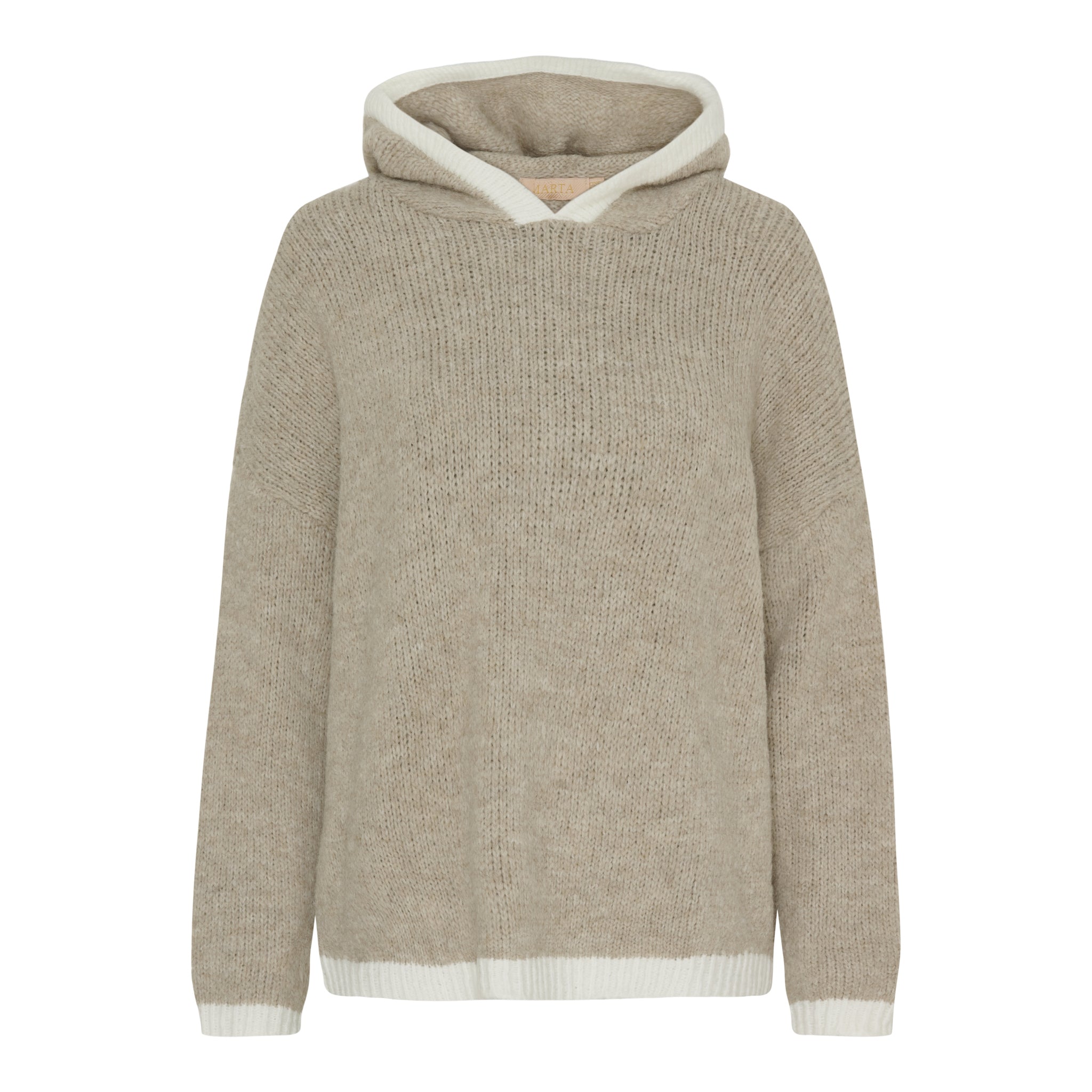 Marta du Chateau Coralie knit beige/white - Online - Mode