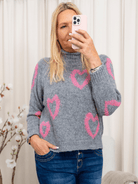 Marta du Chateau Cosette knit grigio/fuxia - Online - Mode