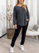 Marta du Chateau Dagmar knit dark grey - Online - Mode