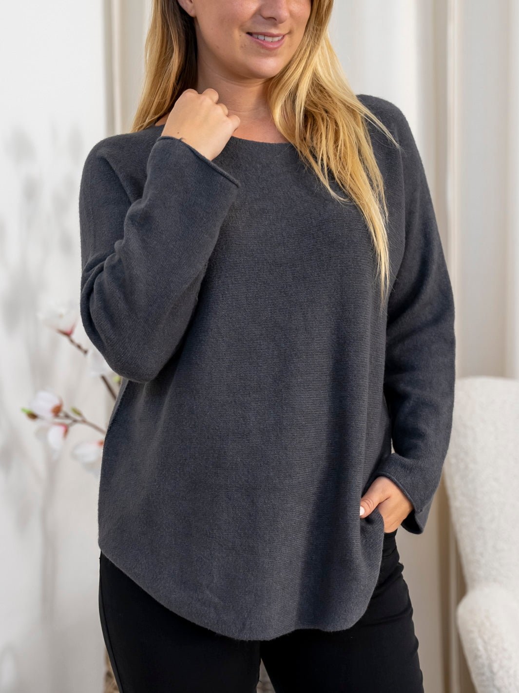 Marta du Chateau Dagmar knit dark grey - Online - Mode