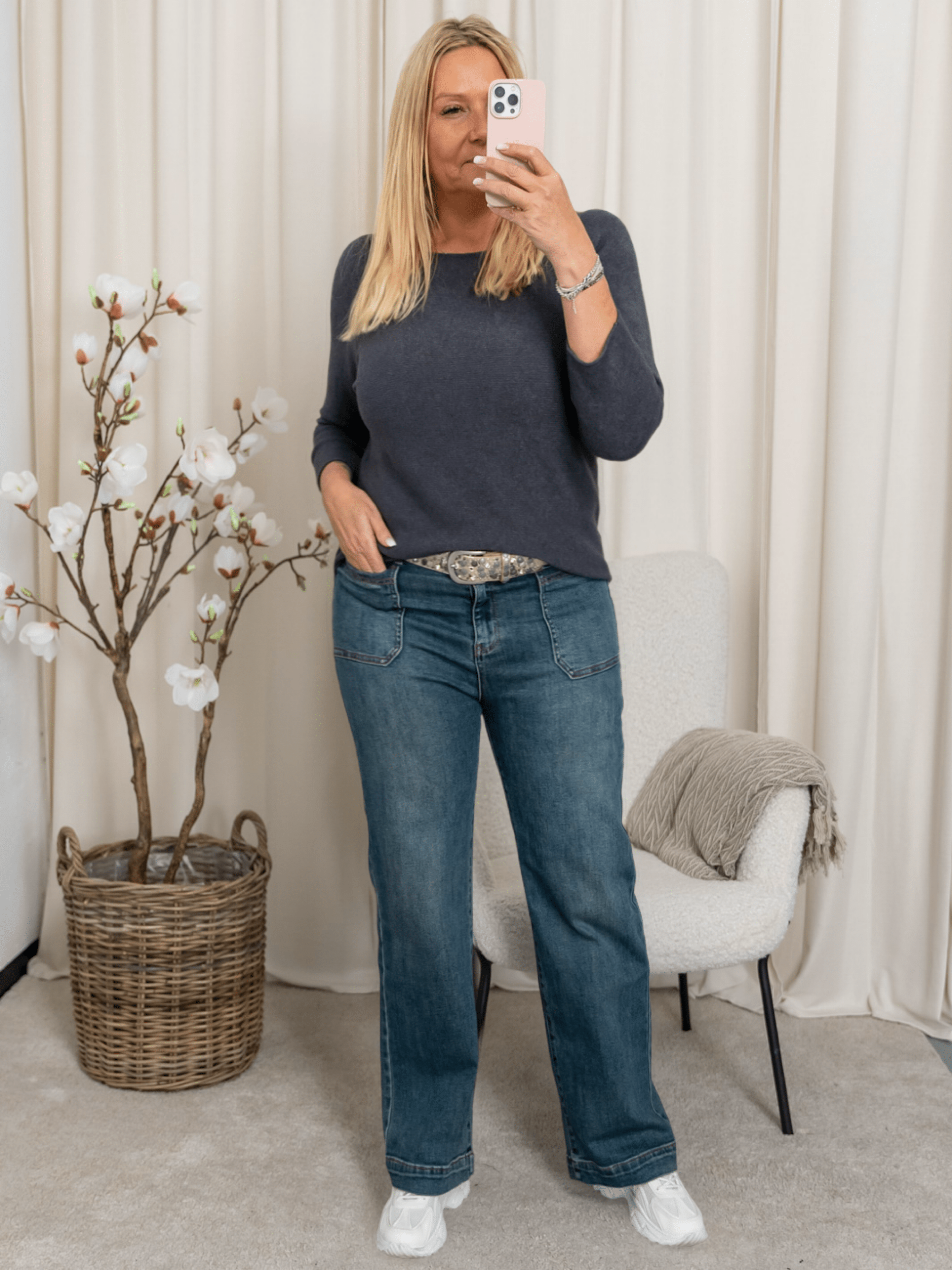 Marta du Chateau Dagmar knit dark grey - Online - Mode