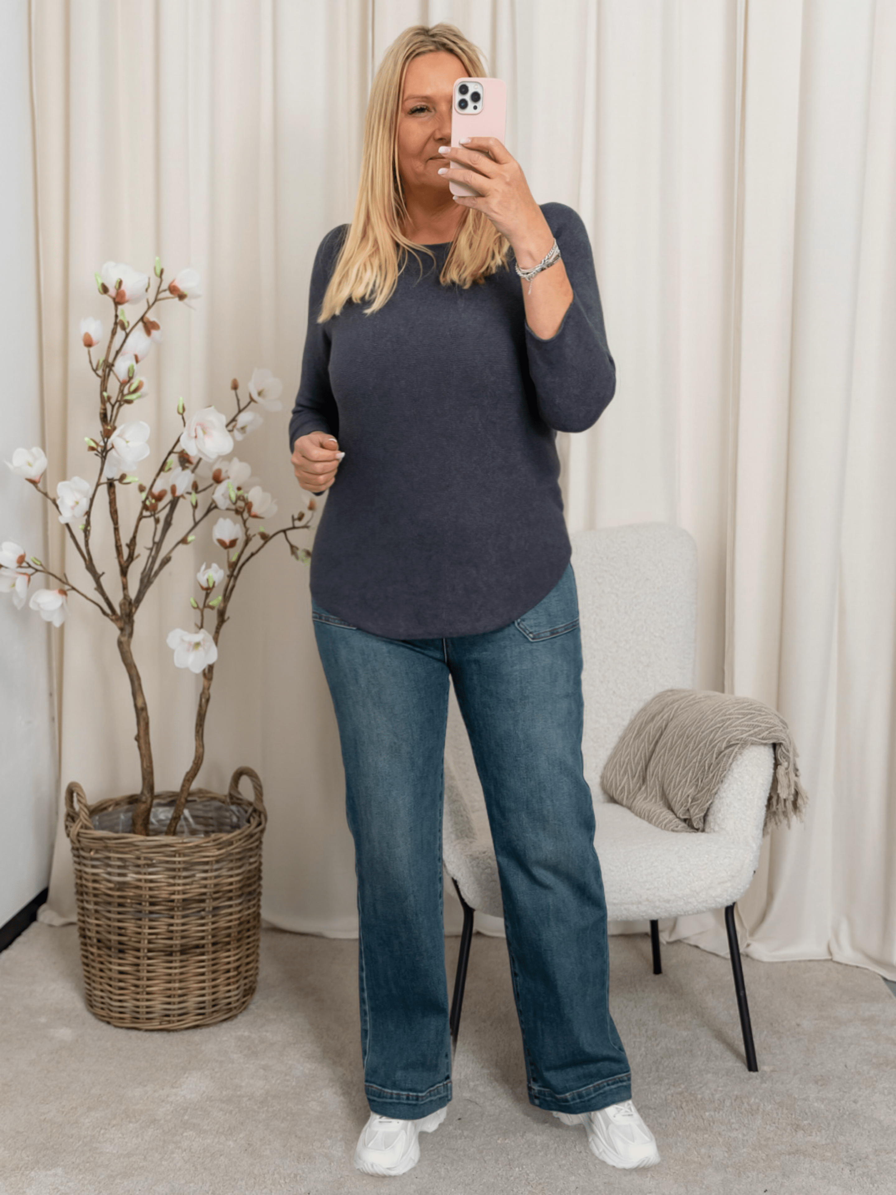 Marta du Chateau Dagmar knit dark grey - Online - Mode