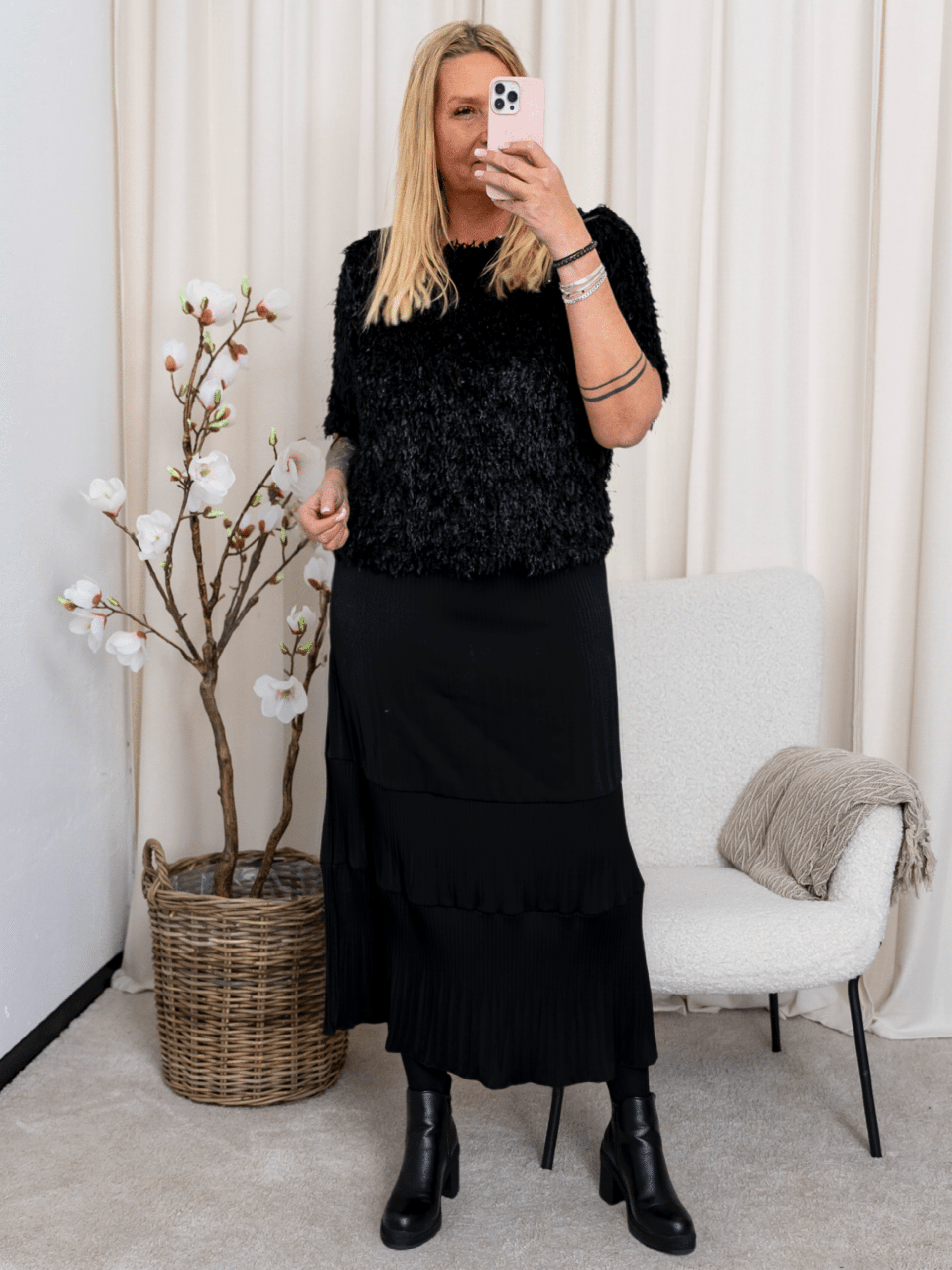 Marta du Chateau Desiree blouse black - Online - Mode