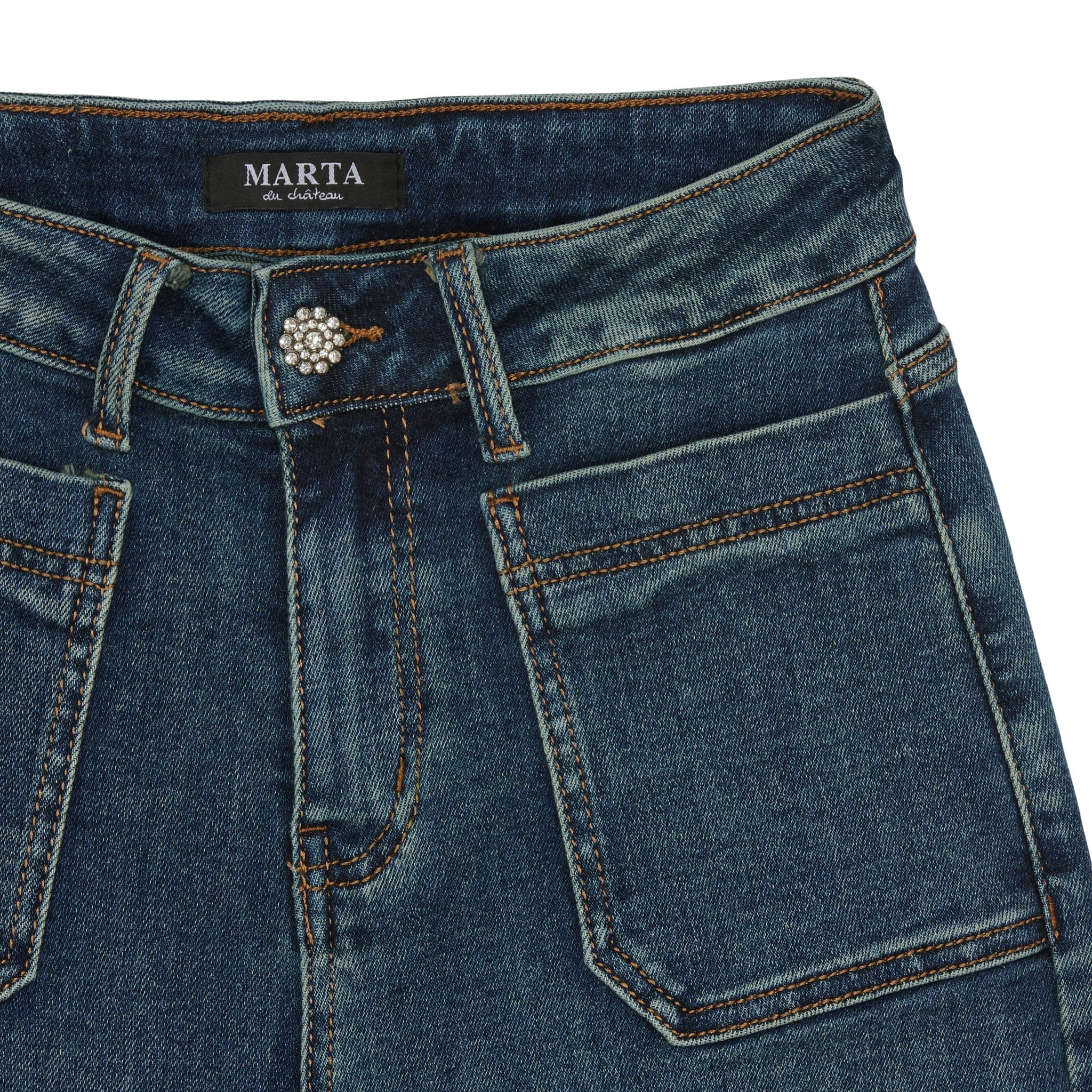 Marta du Chateau Esmerelda jeans denim blue - Online - Mode