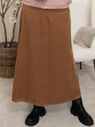 Marta du Chateau Francoise skirt dark camel - Online - Mode