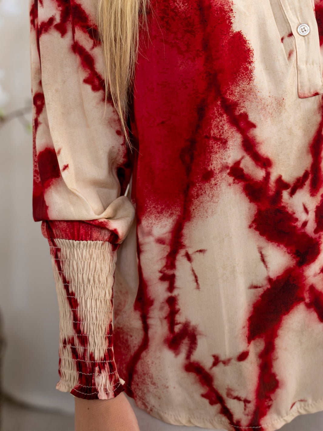 Marta du Chateau Frida shirt red india 474 - Online - Mode