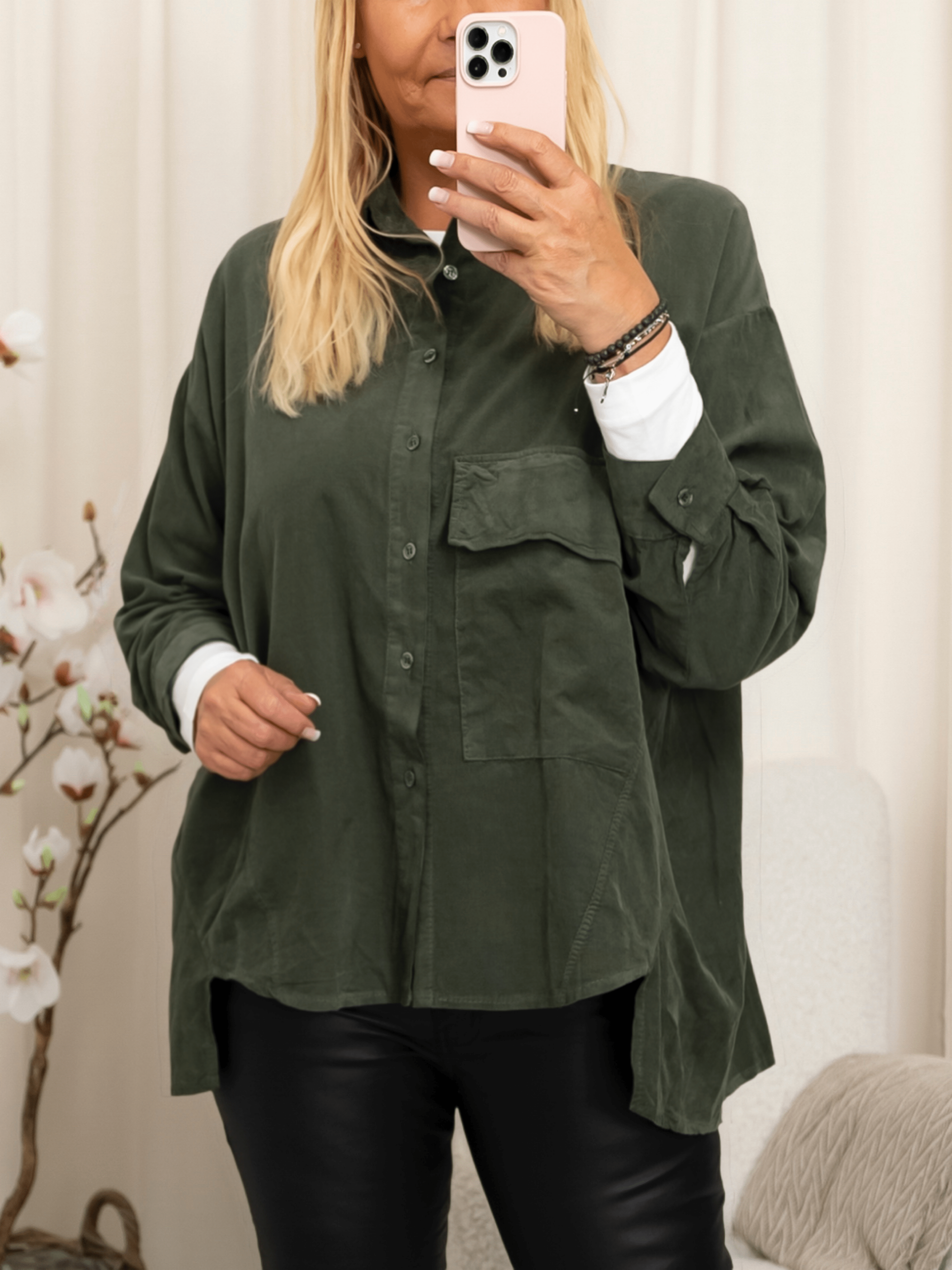 Marta du Chateau Giselle shirt military - Online - Mode