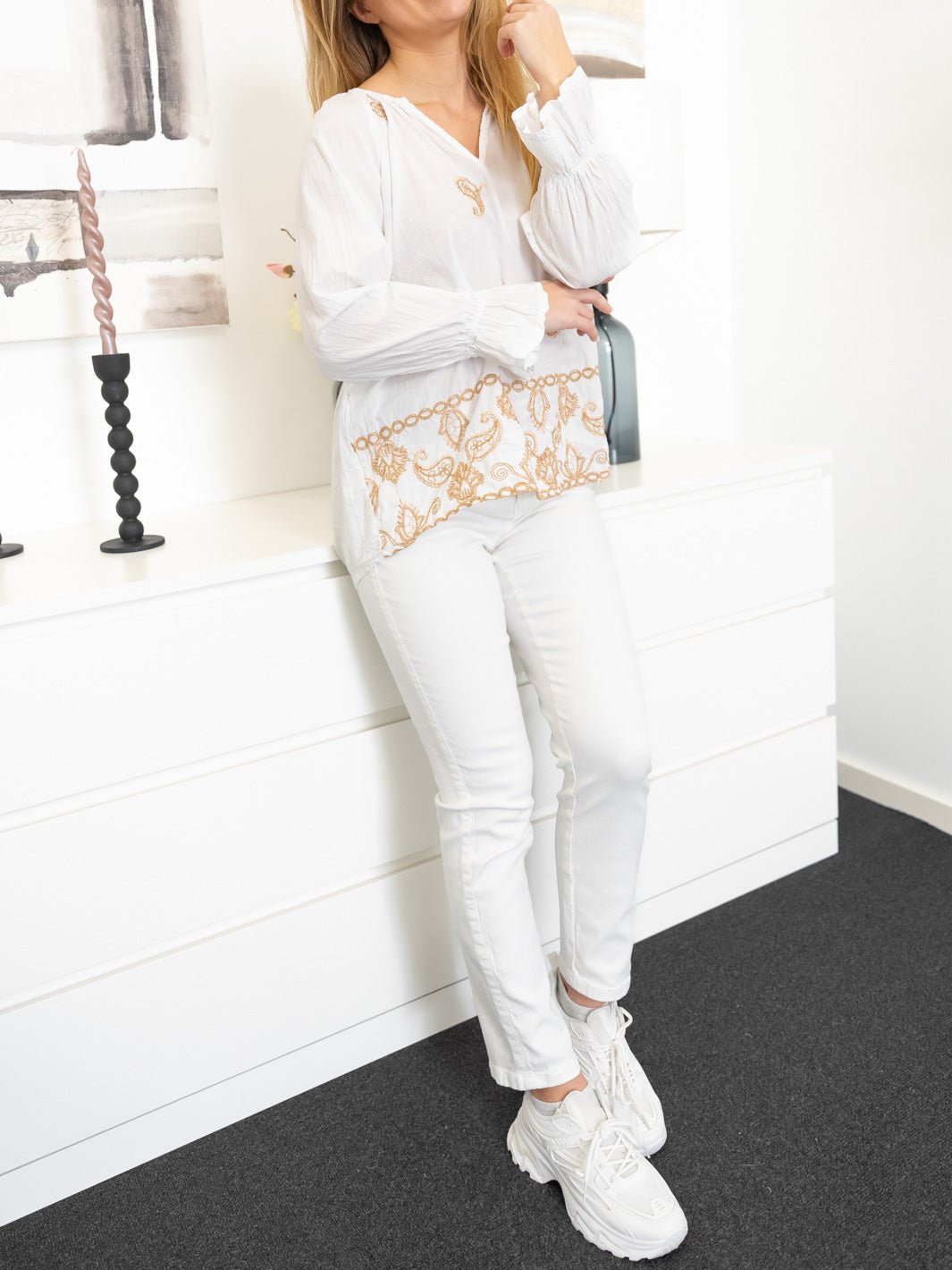 Marta du Chateau Ilsa bluse white - Online-Mode