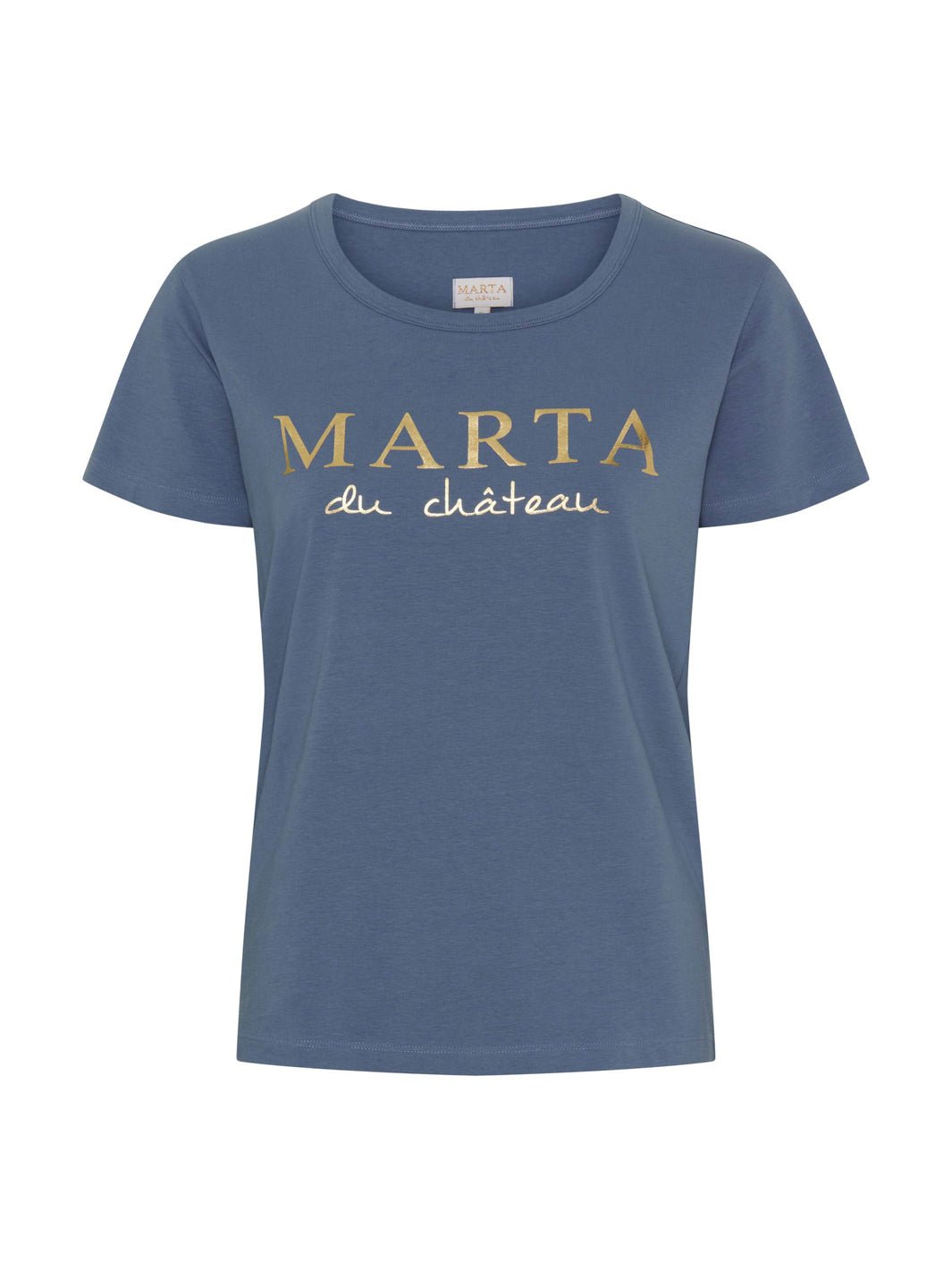 Marta du Chateau Jeanette tee denim blue - Online - Mode