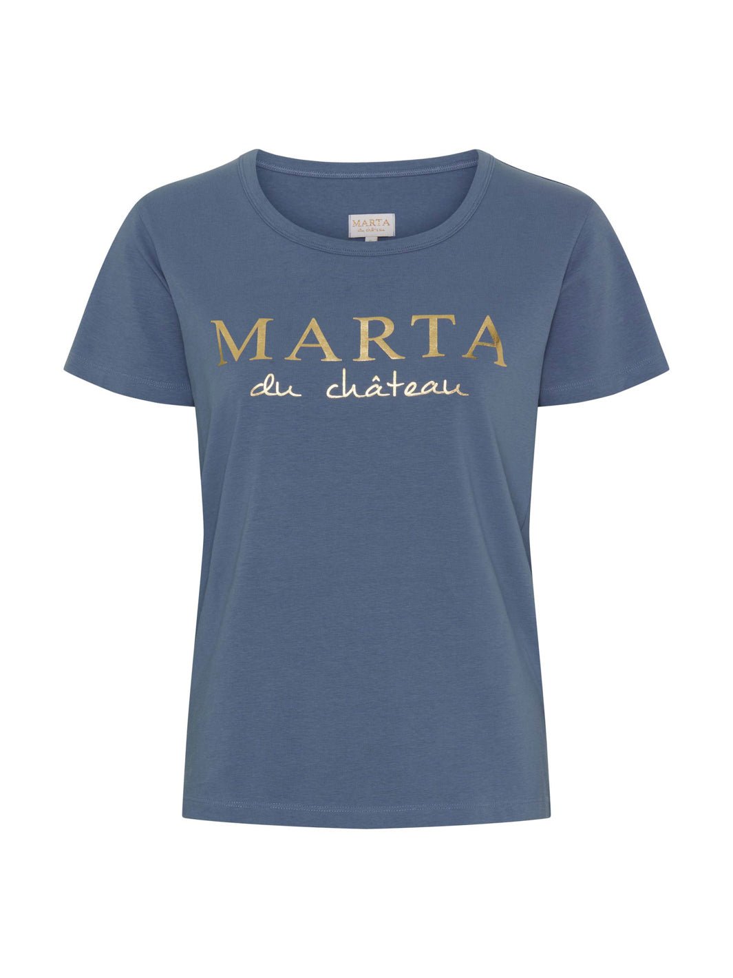 Marta du Chateau Jeanette tee denim blue - Online-Mode