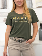 Marta du Chateau Jeanette tee military - Online - Mode