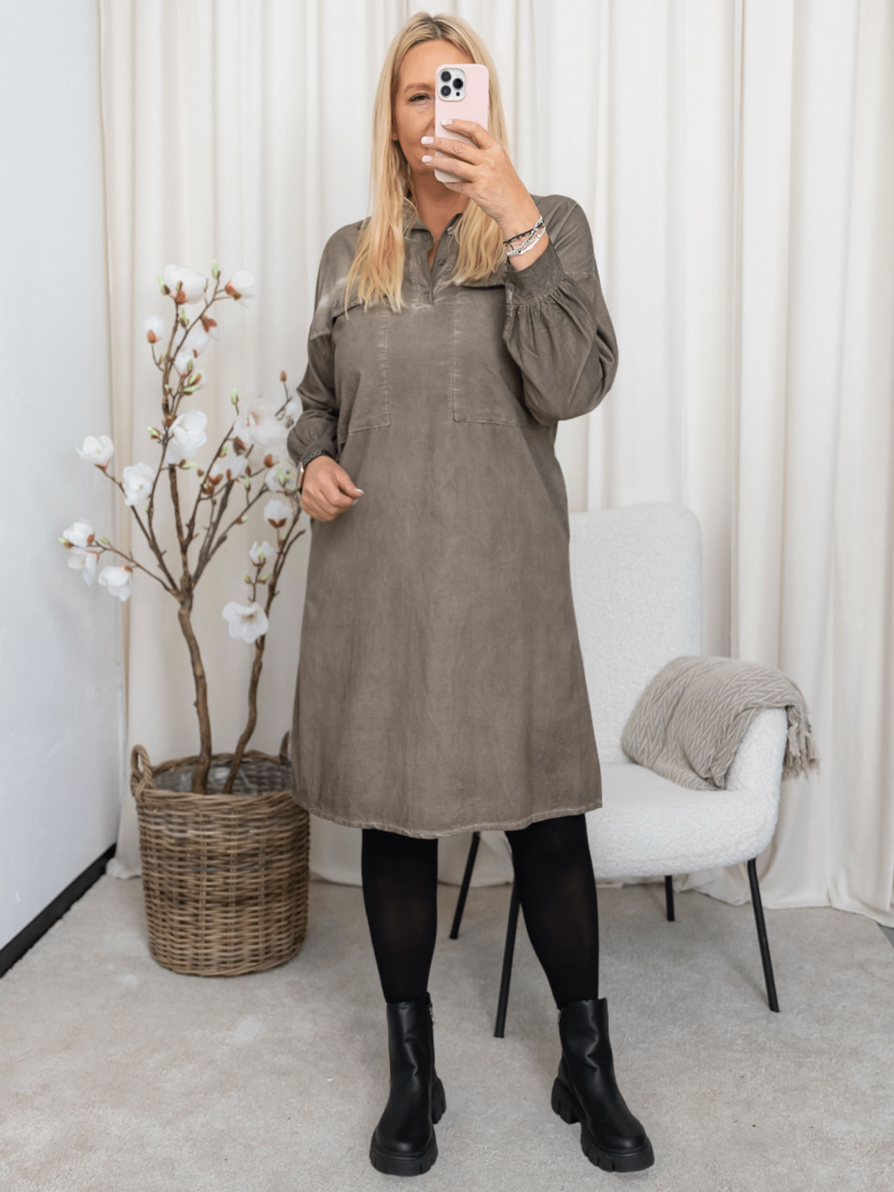 Marta du Chateau Josephine dress fango - Online - Mode