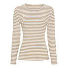 Marta du Chateau Josiane LS tee beige/greggio - Online - Mode