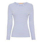 Marta du Chateau Josiane LS tee celeste/greggio - Online - Mode