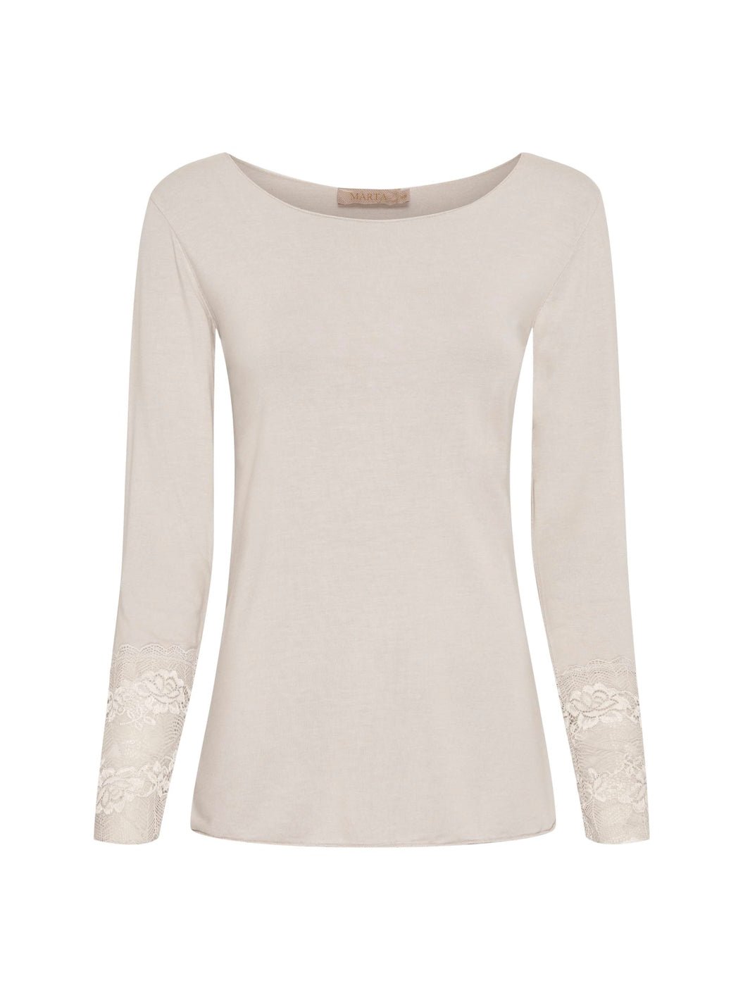 Marta du Chateau lace t-shirt beige - Online - Mode