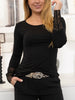 Marta du Chateau lace t-shirt black