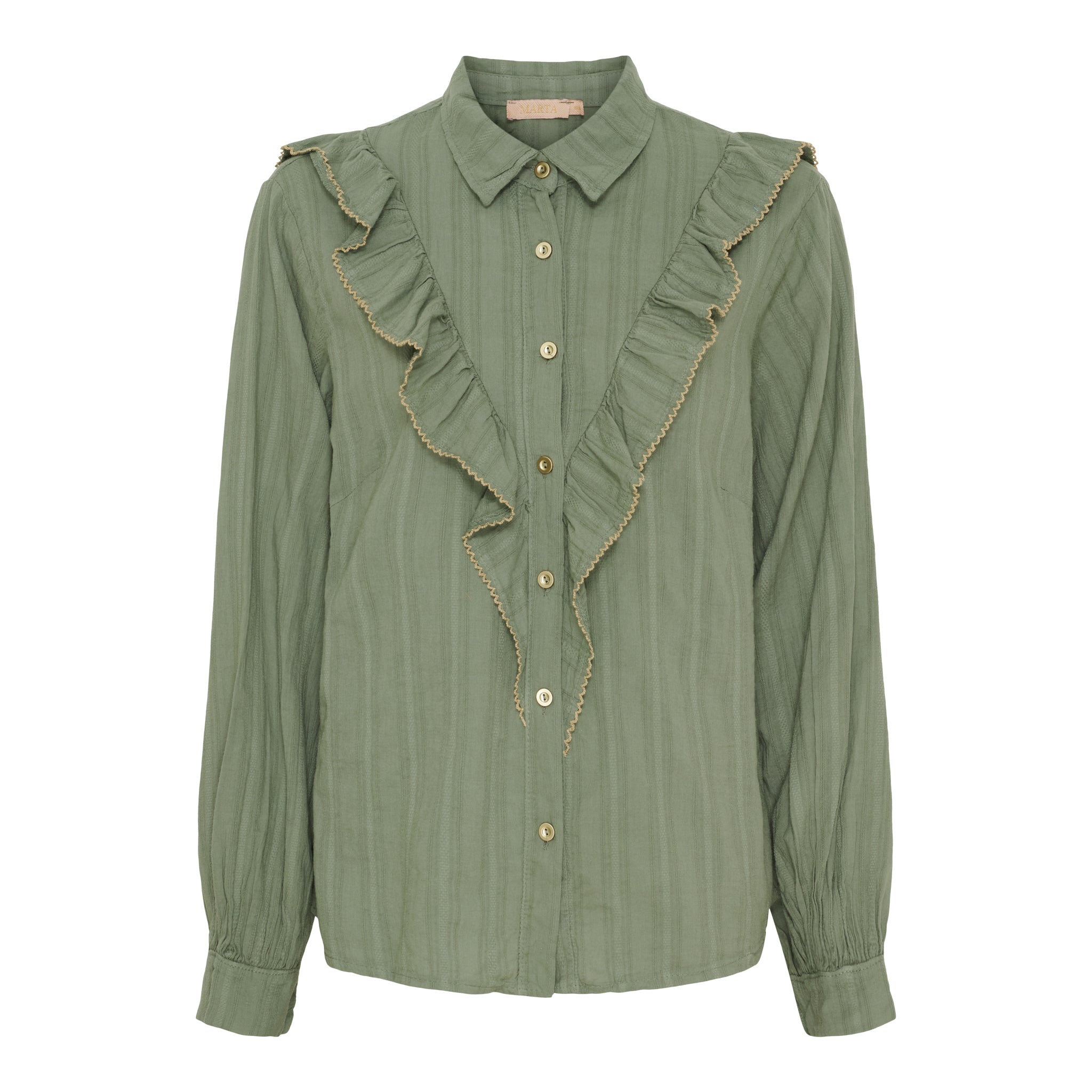 Marta du Chateau Laurette shirt military/beige - Online - Mode