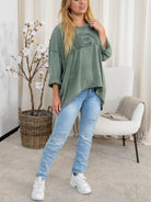 Marta du Chateau Lora blouse kaki - Online - Mode