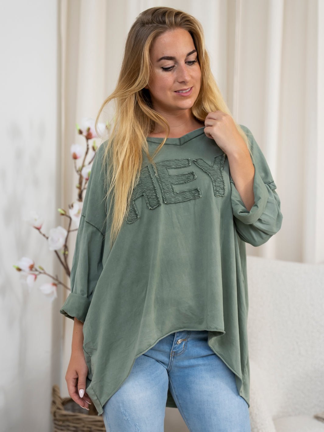 Marta du Chateau Lora blouse kaki - Online - Mode