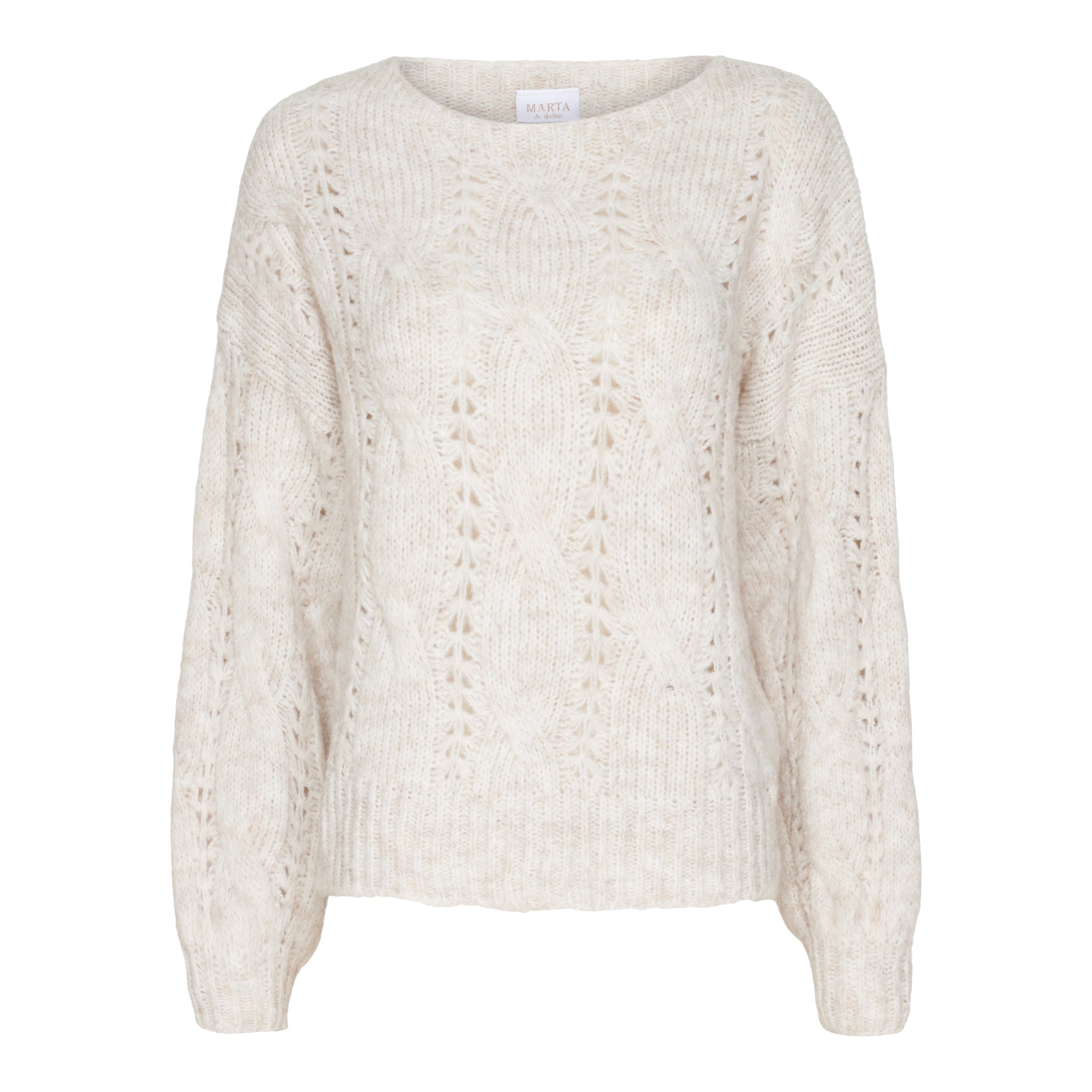 Marta du Chateau Manon knit cream - Online - Mode