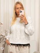 Marta du Chateau Manon knit cream - Online - Mode