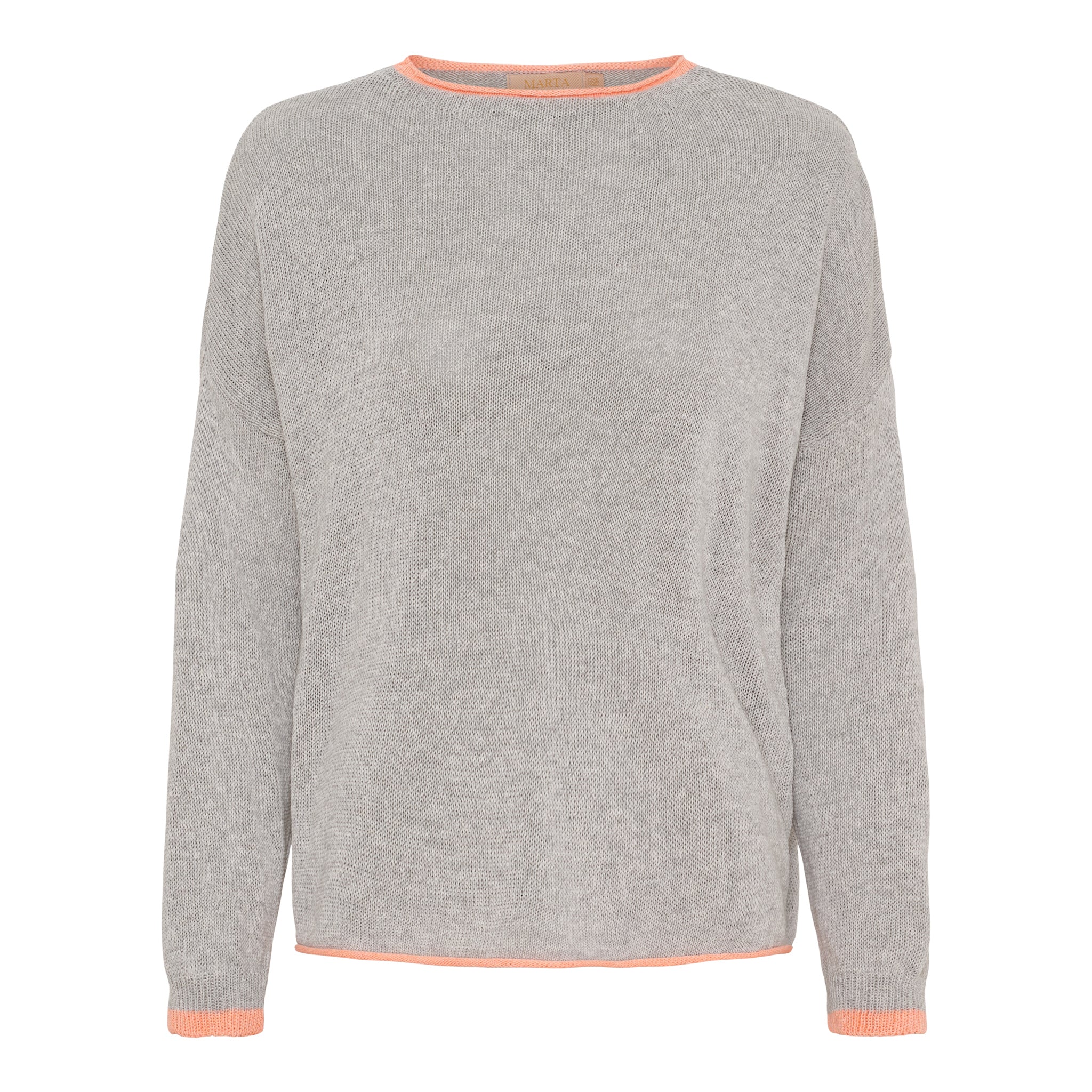 Marta du Chateau Margueritte knit perla/salmone - Online - Mode