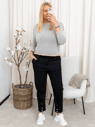 Marta du Chateau Margueritte knit perla/salmone - Online - Mode