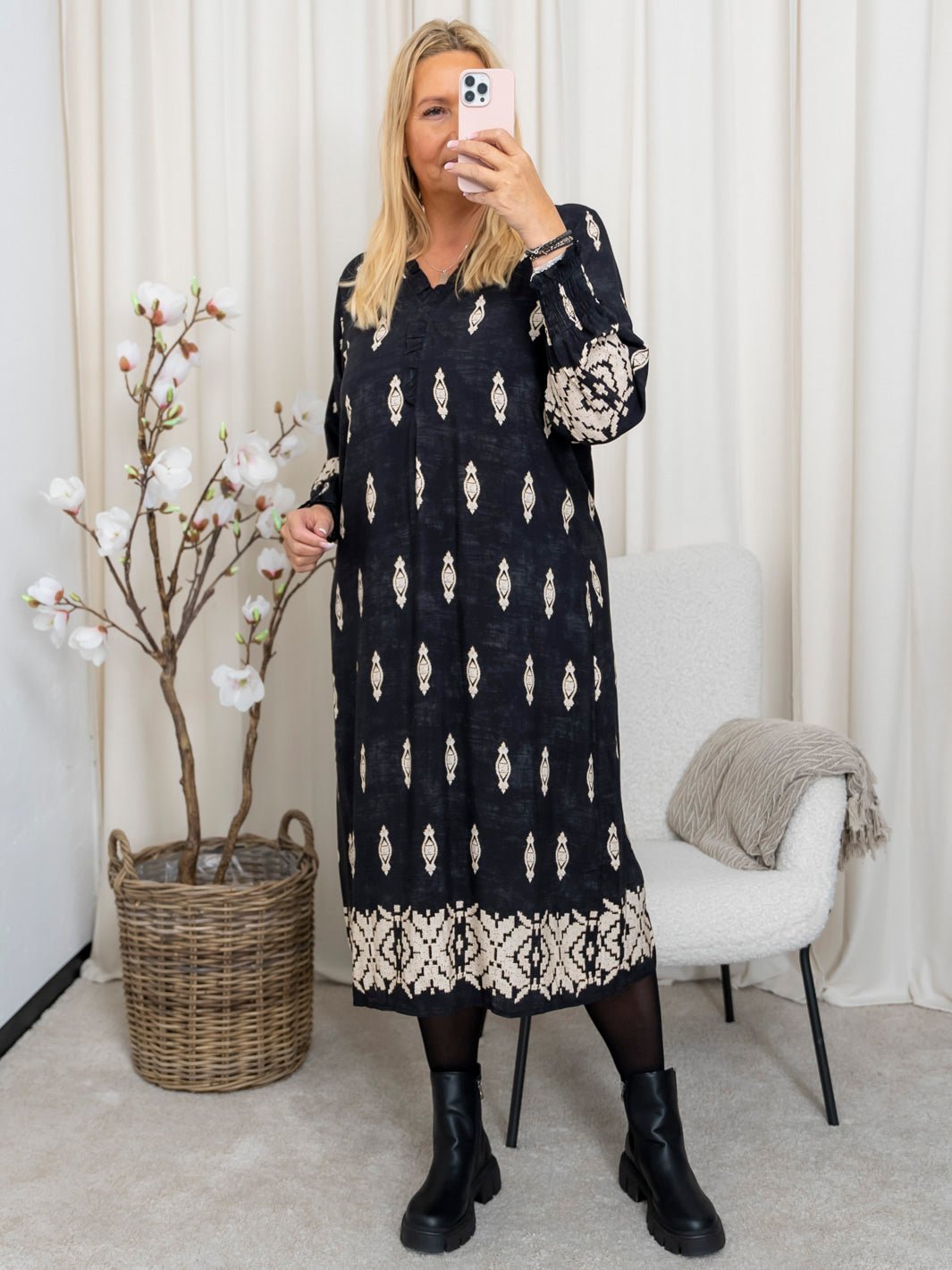 Marta du Chateau Mariana dress nero 7308tpf - Online - Mode