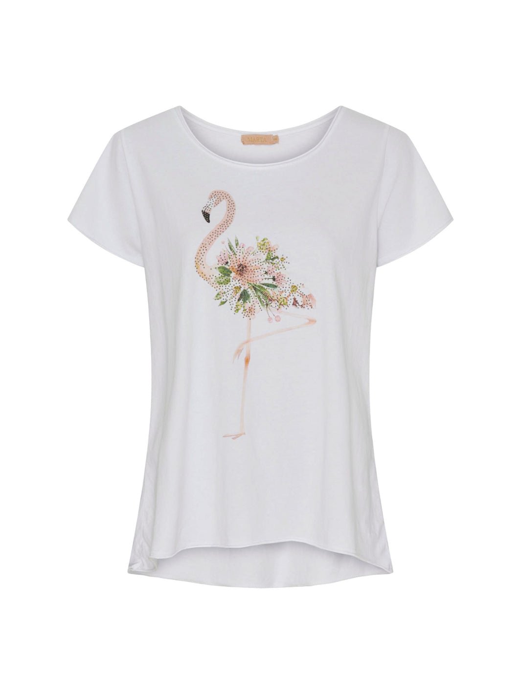Marta du Chateau Marie 1535 t-shirt beige flamingo - Online-Mode