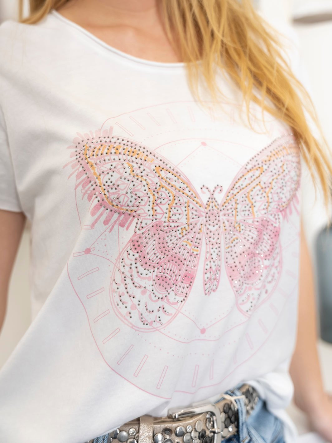 Marta du Chateau Marie 1535 t-shirt rosa butterfly - Online-Mode