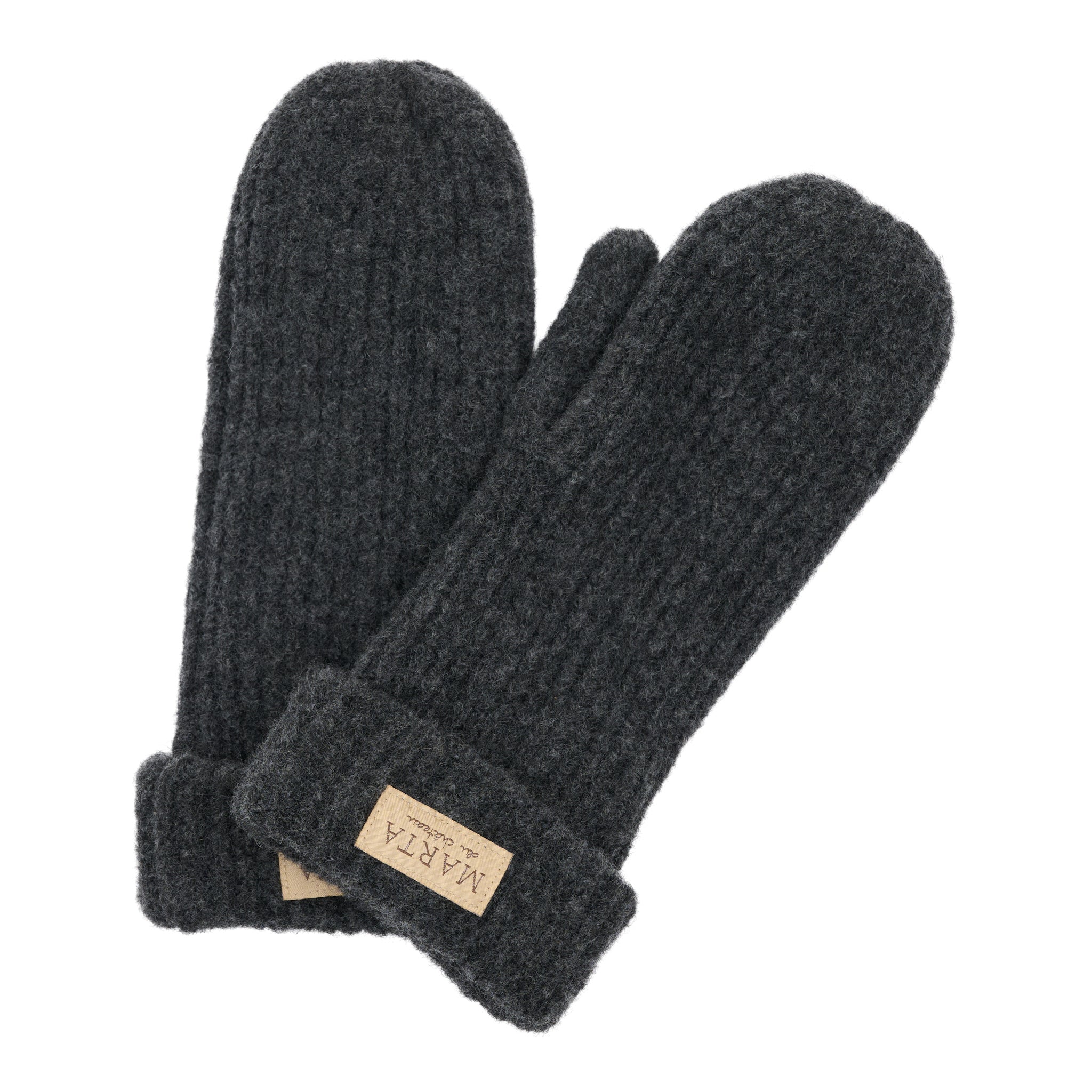 Marta du Chateau Marta knit mitten dark grey - Online - Mode