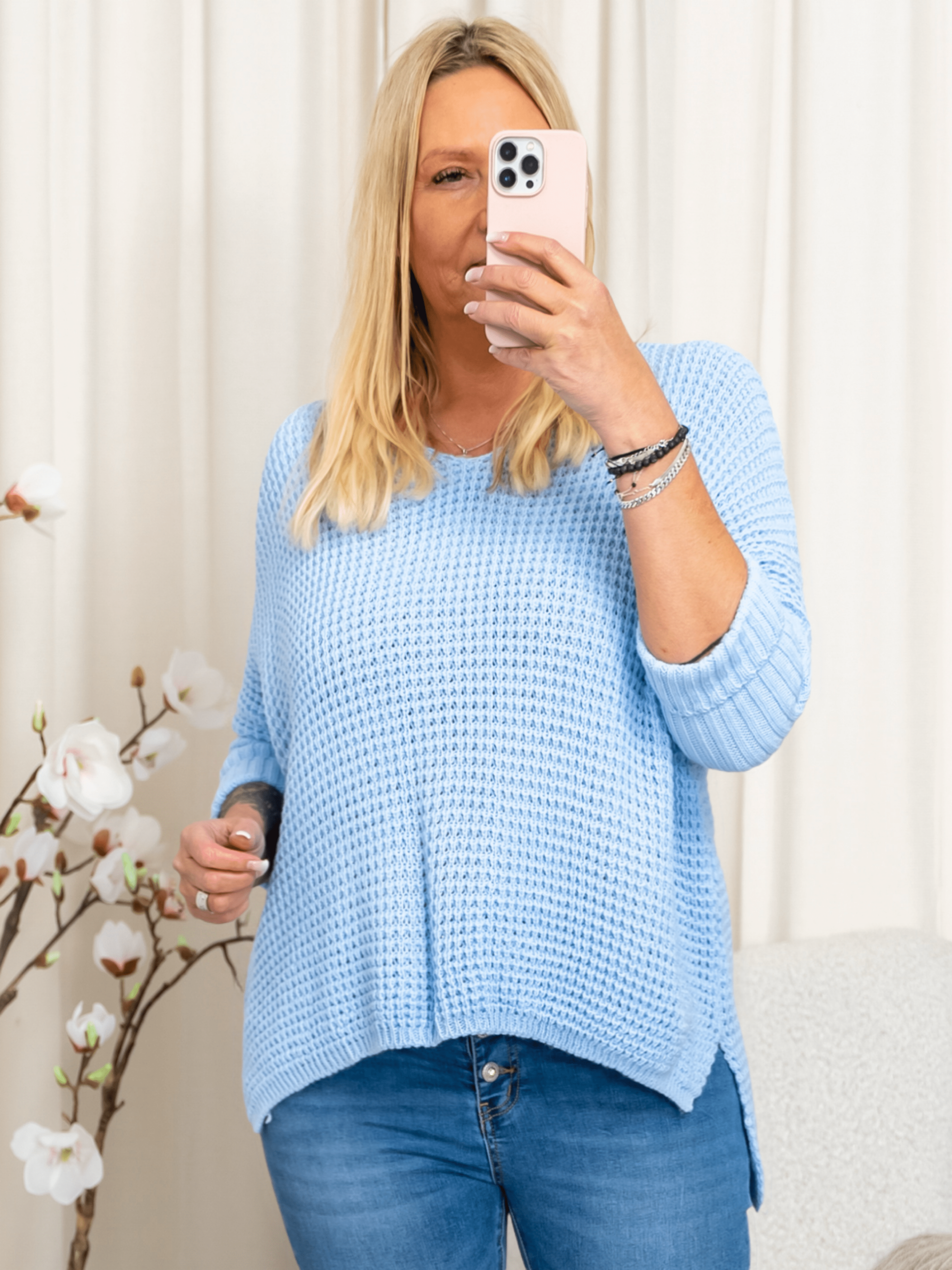 Marta du Chateau Mille knit light blue - Online - Mode