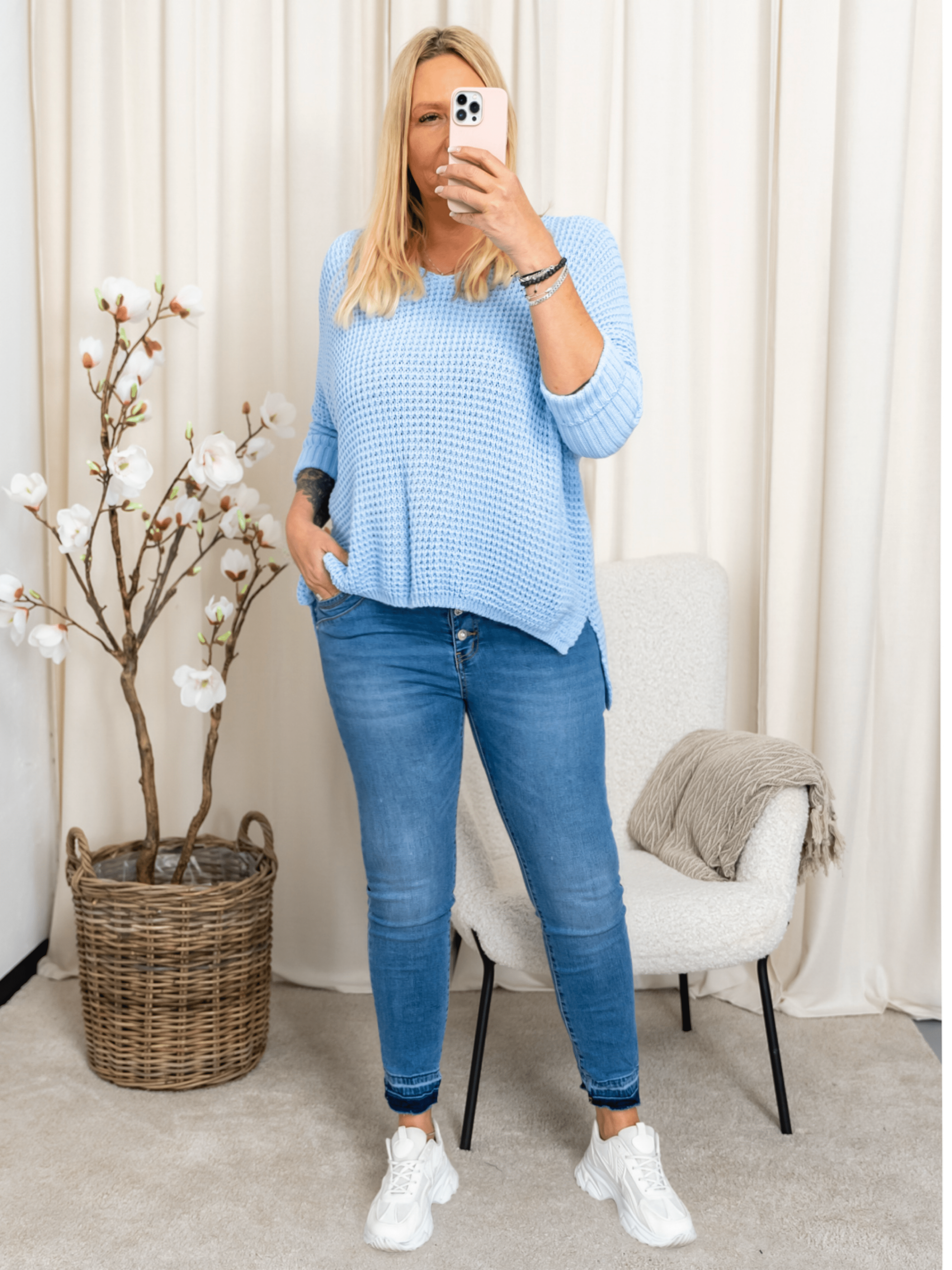Marta du Chateau Mille knit light blue - Online - Mode