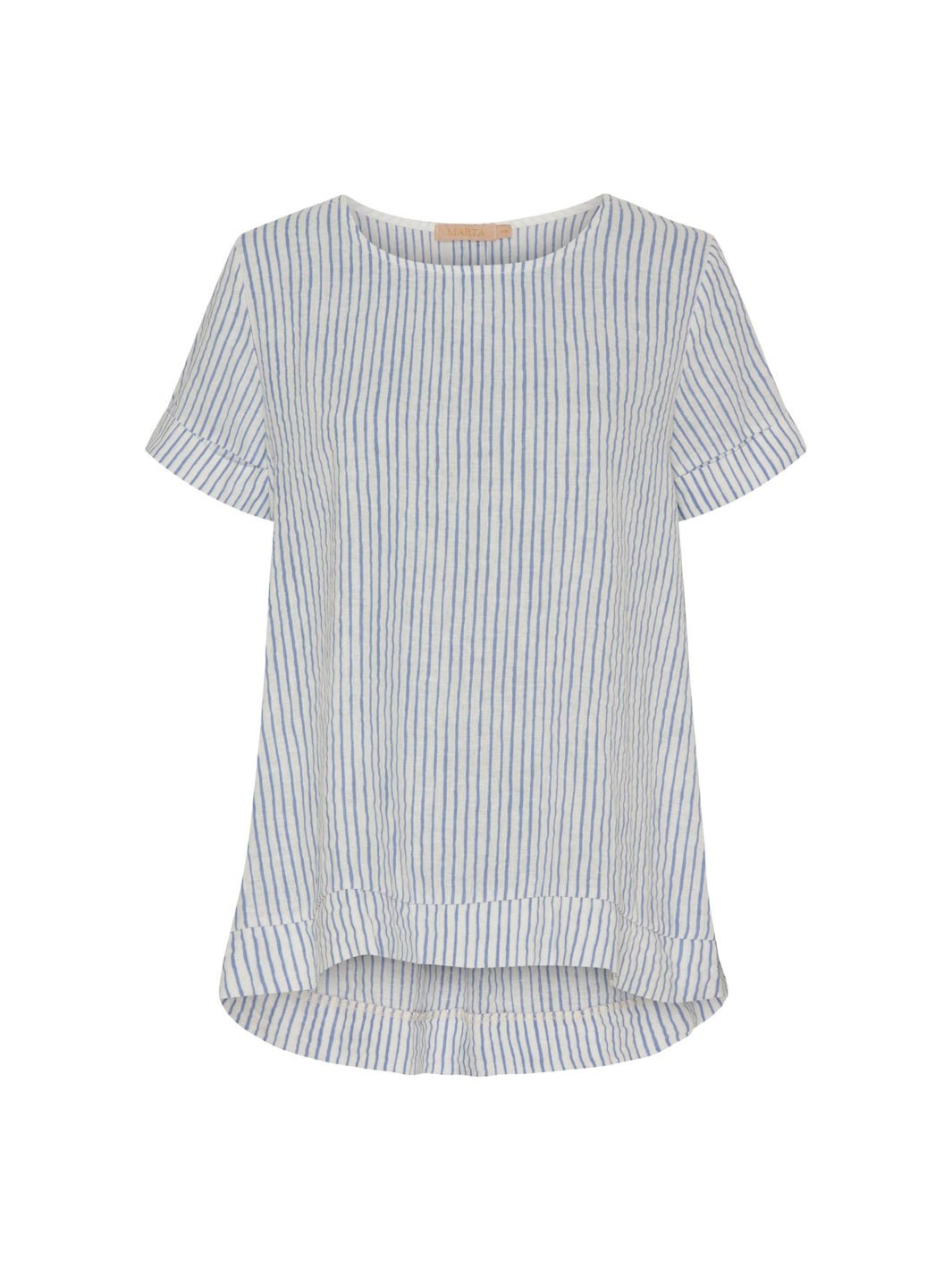 Marta du Chateau Natalie bluse panna/jeans stripe - Online-Mode