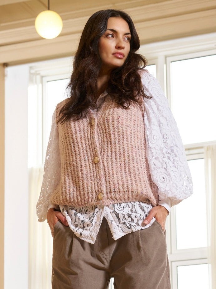 Marta du Chateau Odile knit old pink - Online - Mode