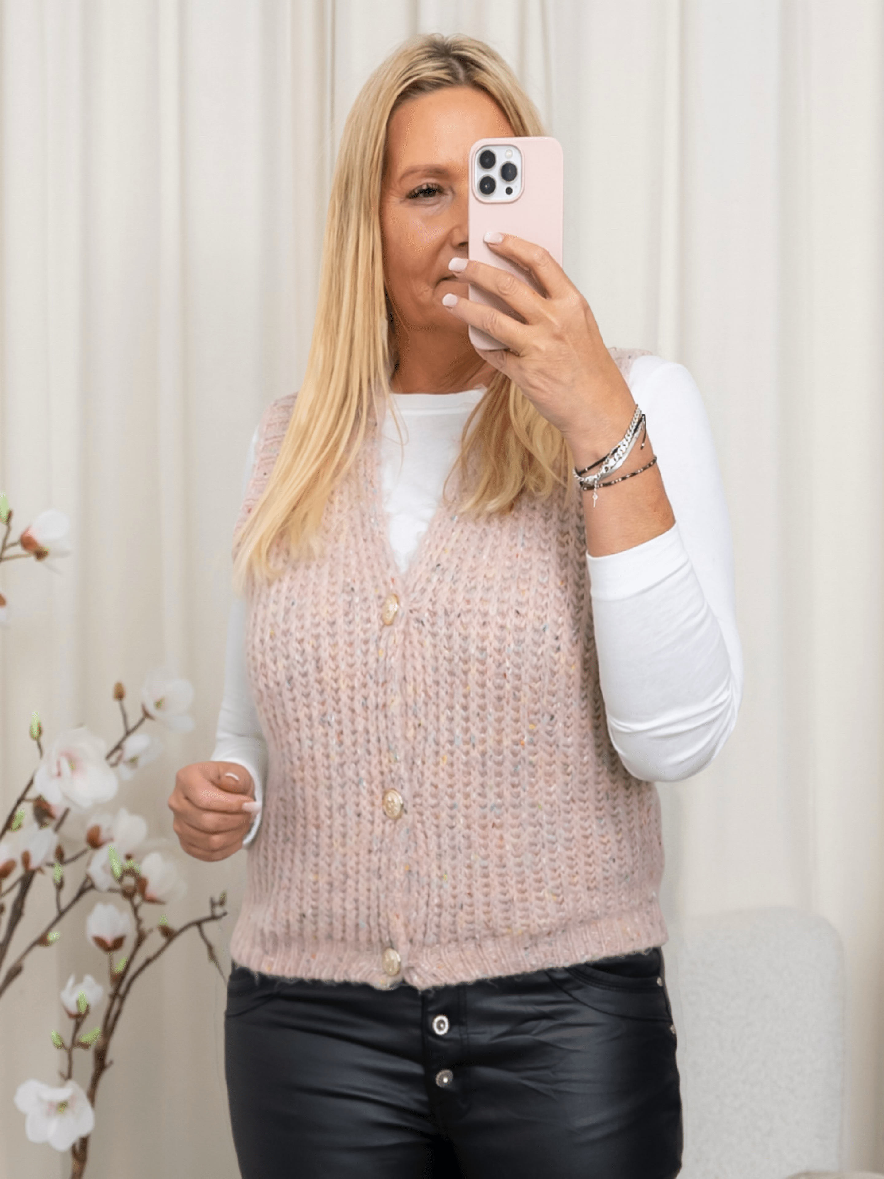 Marta du Chateau Odile knit old pink - Online - Mode