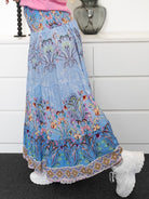 Marta du Chateau Princess skirt 361 tpz print celeste - Online - Mode